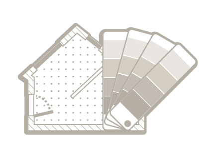 Pictogramme architecture intérieur